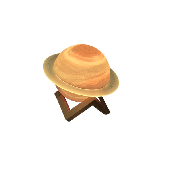 Elosung Yellow 3D Saturn Ring Bluetooth With Led Lights Hifi Bass Usb Charging And Immersive Sound For Home Desktop Use Audio Docks & Mini Speakers