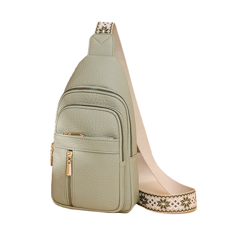 Green Stylish Pu Leather Crossbody Sling Bag Compact And Multi Functional Women's Bags & Handbags