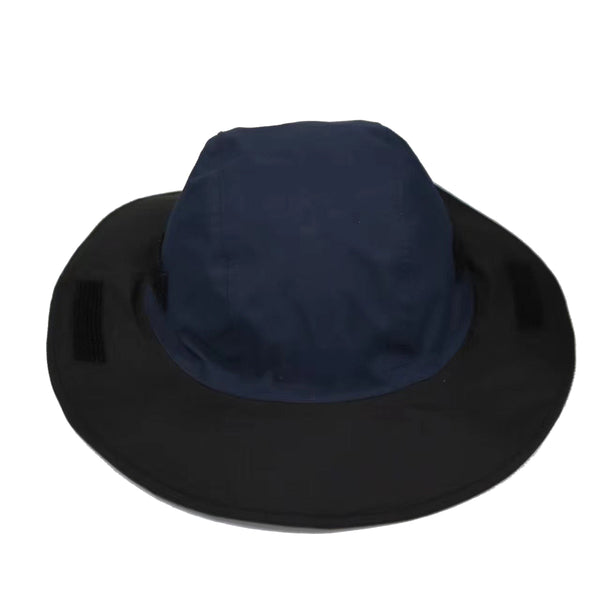 Navy Blue Outdoor Waterproof Wide Brim Rain Hat Heavy Duty Protection Hats