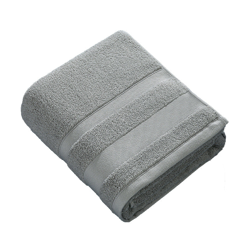 Elosung Grey Cotton Bath Towel 70X140cm Soft Absorbent Luxury 380G Towels & Washcloths