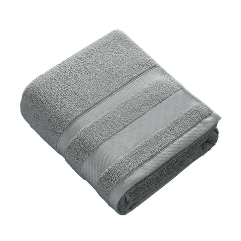 Elosung Grey Cotton Bath Towel 70X140cm Soft Absorbent Luxury 380G Towels & Washcloths