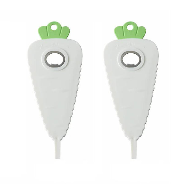 Carrot Shaped Multi Function Bottle Opener Jar Can 2 Pcs Corkscrews & Bottle Openers