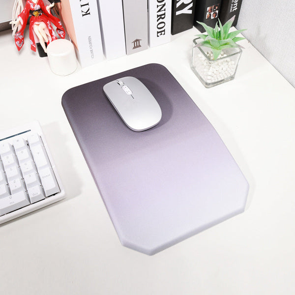 Ergonomic Pu Anti Slip Mouse Pad With Wrist Support Rectangular Gradient Desk Mat For Gaming And Office Use Mouse Pads & Wrist Rests