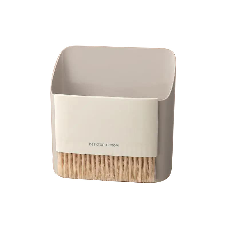 Elosung Mini Desktop Sweeper Trash Bin Set Compact Cleaning Brush Organiser Rubbish Bins