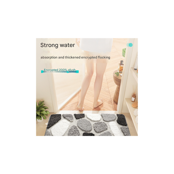 Elosung Super Absorbent Non Slip Bathroom Mat Soft Microfiber Rug 40X60cm Bath Mats Rugs & Toilet Covers