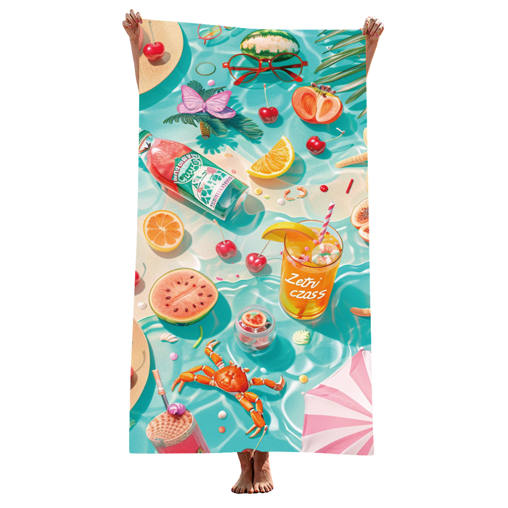 Elosung 2 Pcs Extra Large Microfiber Double Sided Beach Towel Quick Drying And Portable Stj 003 X16 Towels & Washcloths