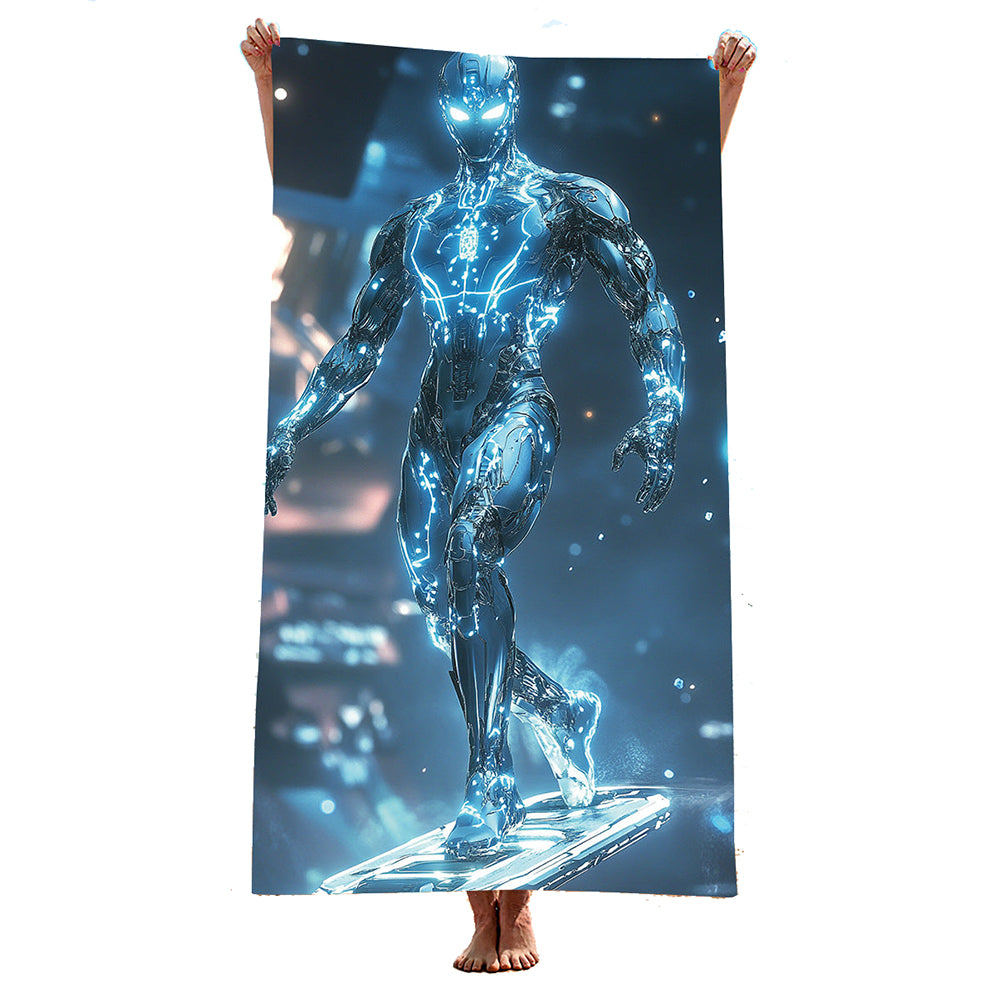 Elosung 2 Pcs Extra Large Quick Dry Microfiber Beach Towels Double Sided Portable Towels & Washcloths