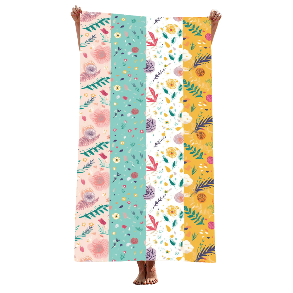 Elosung 2 Pcs Extra Large Microfiber Double Sided Beach Towel Quick Drying And Portable Stj 003 X21 Towels & Washcloths