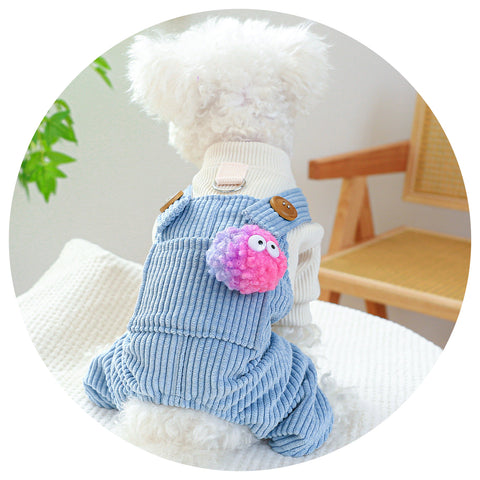 Xs Genie Cute Four Legged Dog Clothes Spring/Summer Pet Outfit Soft & Breathable Dog Clothing & Shoes