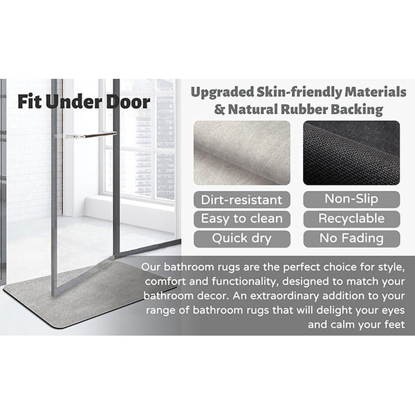 2 Pcs Oval Dark Green Quick Dry Absorbent Non Slip Bath Rug For Bathroom Kitchen Entryway 40X60cm Bath Mats Rugs & Toilet Covers