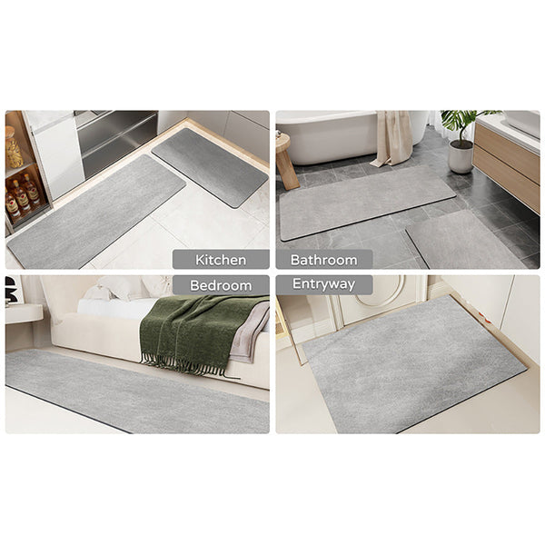 Elosung 1 Sets Of Blue Quick Dry Absorbent Non Slip Bath Rug For Bathroom Kitchen Entryway 45X70cm Bath Mats Rugs & Toilet Covers
