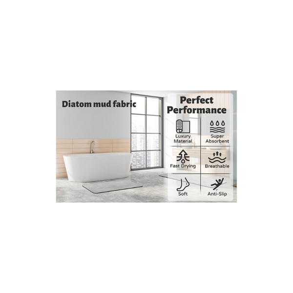 Beige Quick Dry Absorbent Non Slip Bath Rug For Bathroom Kitchen & Entryway 50X80cm Bath Mats Rugs & Toilet Covers