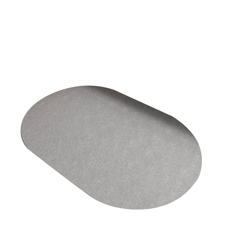 2 Pcs Oval Dark Grey Quick Dry Absorbent Non Slip Bath Rug For Bathroom Kitchen Entryway 40X60cm Bath Mats Rugs & Toilet Covers