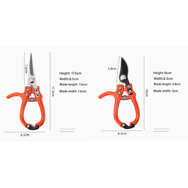 2 Pcs Effortless Garden Pruning Shears Sharp Durable Branch Trimmers Pruning Shears & Snips