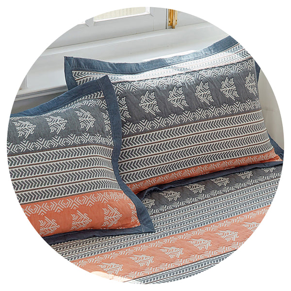 Elosung Snowflake Soft Cotton Gauze Pillowcase Set Breathable Non Slip Extra Large Core Not Included 56X80cm Pillow Cases