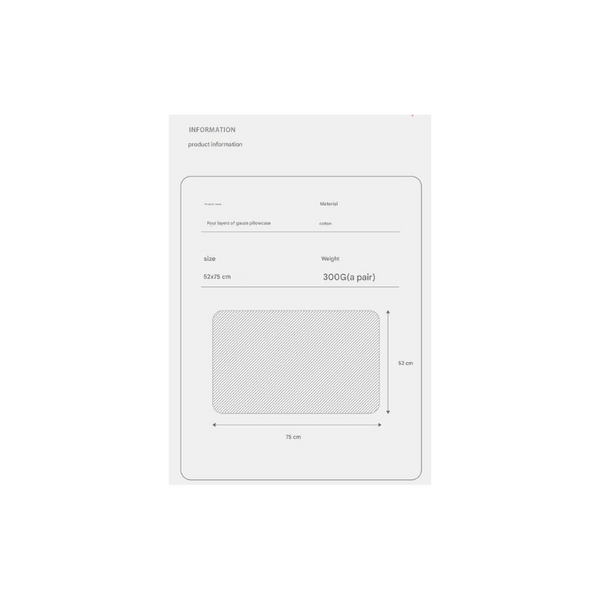 Elosung Pair Of Adjacent Flower Room Tied Cotton Gauze Pillow Cover Insert Not Included 52 X 75Xm Pillow Cases