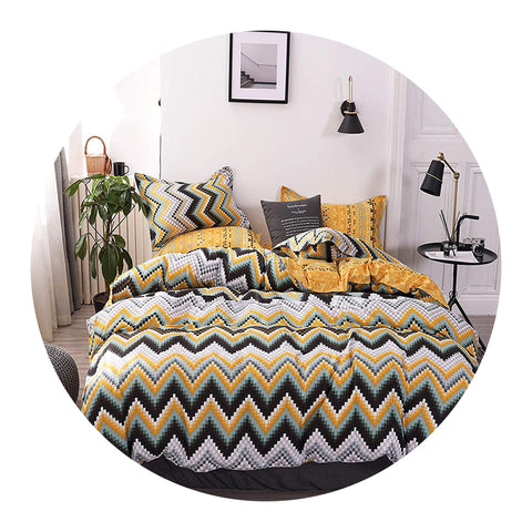 Yellow Duvet Cover 3 Piece Bedding Set (With Corner Ties)Quilt 230Cm X 265Cm Pillowcase 51 92Cm Quilt Covers