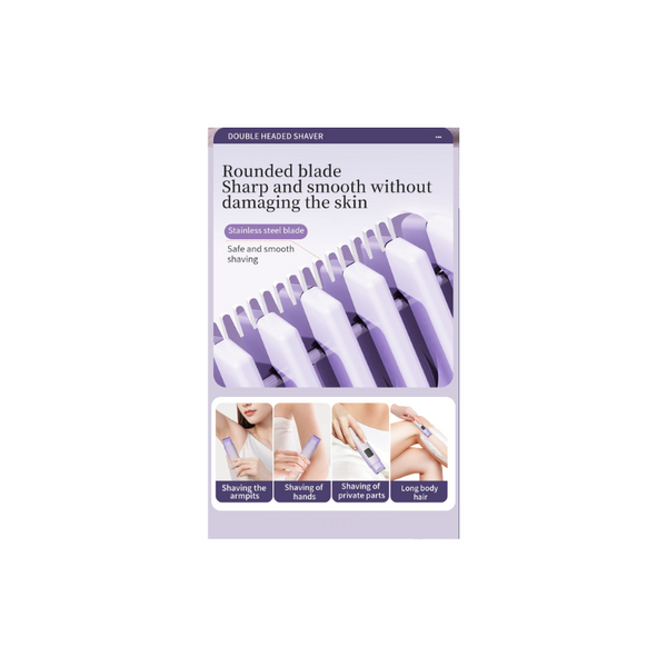 Elosung Beige Women's Multifunctional Electric Shaver Type C Rechargeable Hair Remover With Display Women's Shavers