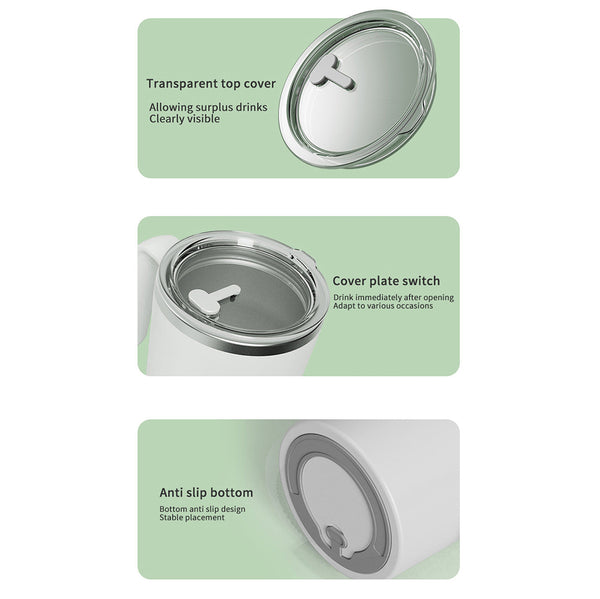 Blue Automatic Mixing Coffee Cup Stainless Steel Magnetic Stirrer Handle Stlye Other Kitchen Gadgets