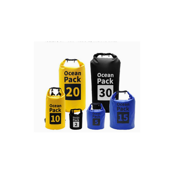 Elosung Black 10L Waterproof Dry Bag Pvc Mesh Rafting & Swimming Backpack Dry Bags