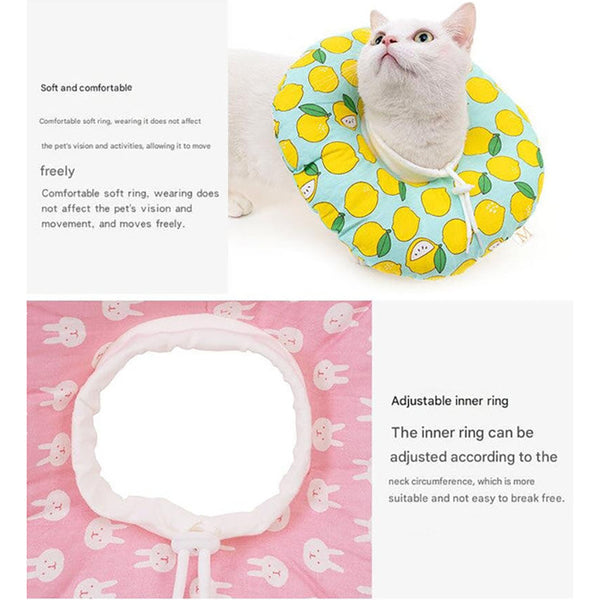 Elosung 2 Pcs Cupid's Arrow Pattern Pet Recovery Collar Comfortable Anti Lick Cone For Cats And Dogs Size Xs Dog Collars