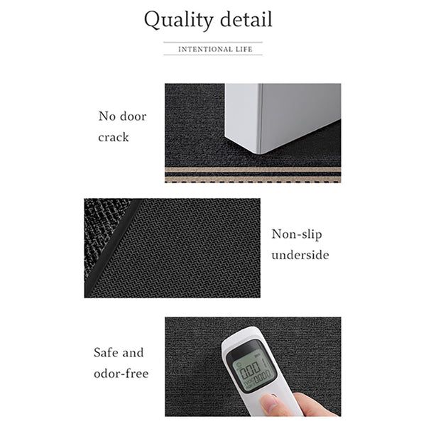 Brown Geometric Non Slip Outdoor Entryway Mat 50X80cm Welcome Rug Door Mats & Floor Mats