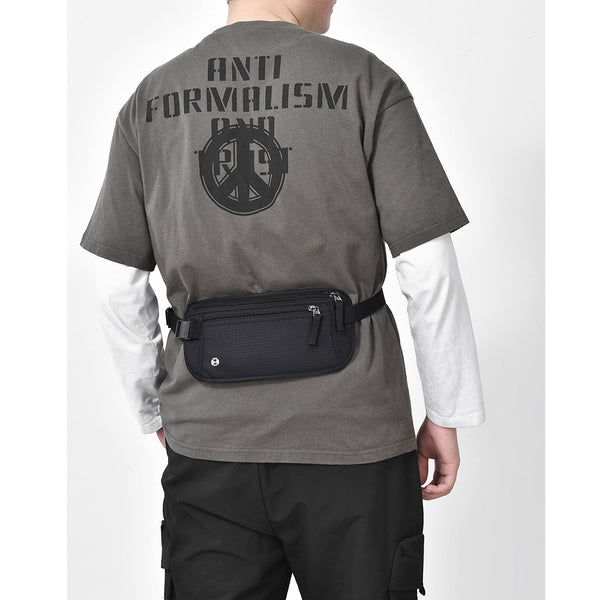 Brown Nylon Travel Waist Pack Waterproof Rfid Blocking Lightweight Waist Packs & Bags