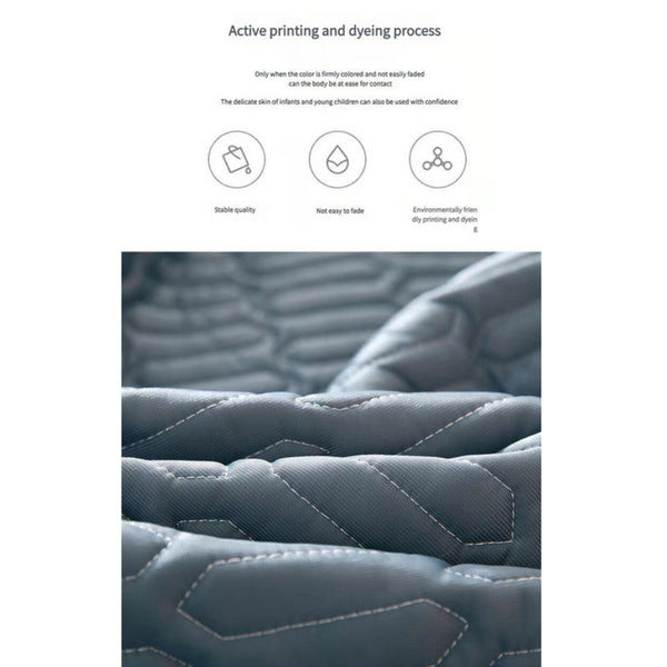 Elosung Cyan Cooling Silk Pillowcase Set Latex Feeling Solid Color 48X74cm Pair Pillow Cases