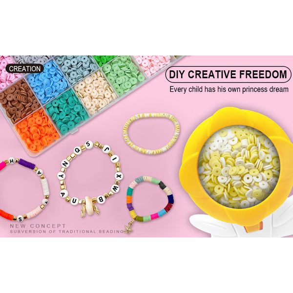 Yellow Automatic Bead Loader Electric Diy Jewelry Making Kit With Accessories Craft Beads