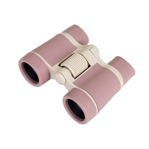 Elosung 2 Pcs Purple Kids Toy Binoculars 4X Magnification Safe Abs Construction Binoculars & Monoculars