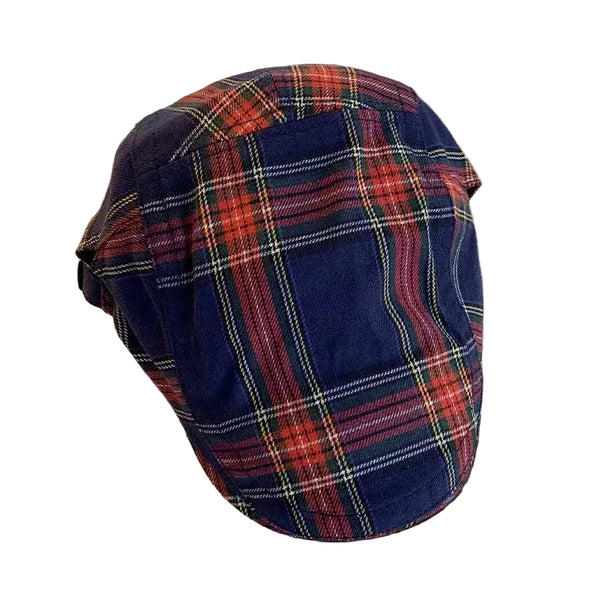 2 Pcs Pink Lightweight Checkered Flat Cap Adjustable Retro Driver Hat For Men & Women Hats