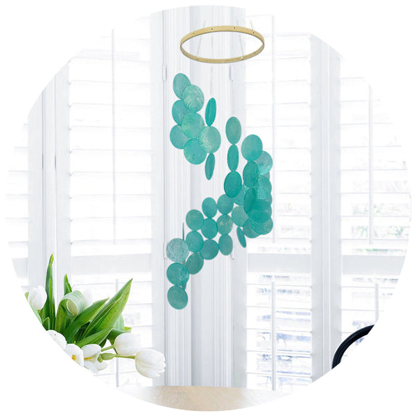 White Bohemian Seashell Wind Chime Dream Catcher Hanging Decor For Home Wind Chimes