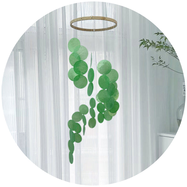 White Bohemian Seashell Wind Chime Dream Catcher Hanging Decor For Home Wind Chimes