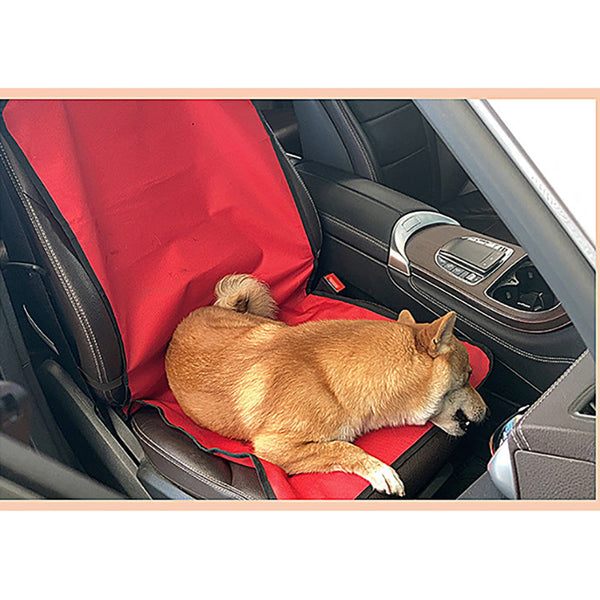 Elosung Waterproof Pet Car Seat Cover Black Paw Bone Print Dog Cat Protector Pet Transport