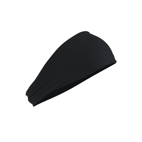 Black 5 Pack Wide Sports Headbands For Women Non Slip Yoga Headwraps With Sweat Wicking Fabric (88% Nylon+12% Spandex) Hats & Headwear