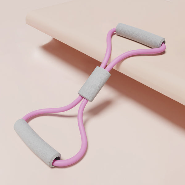 2Pcs Purple 20 Pounds Back Stretching Resistance Band 20X15x5cm Shoulder & Trainer With 8 Shaped Pull Rope For Home Workout Resistance Trainers