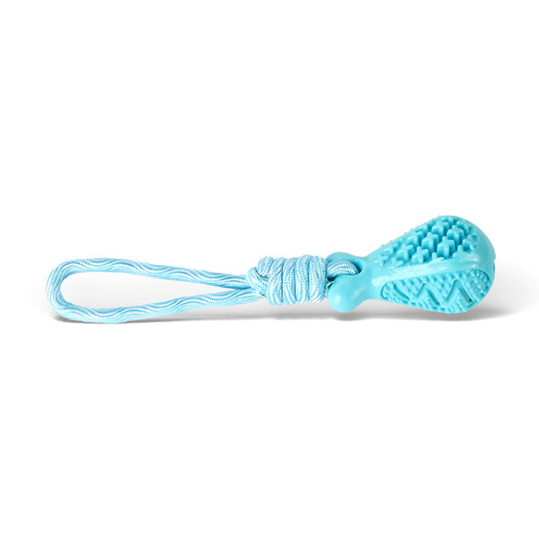 Blue Single Drop Of Water Durable Cotton Rope Dog Toy Set (3 Pack) Chew Tug & Treat Dispensing Ball For Dental Health Dog Toys