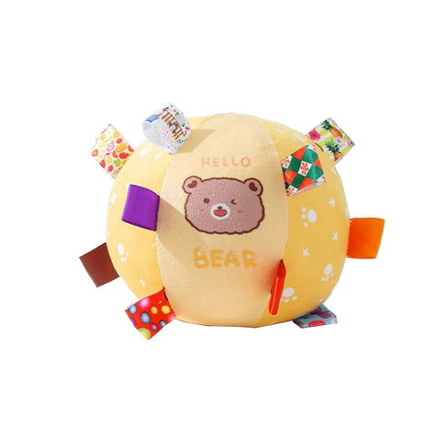 Durable Dog Training Interactive Ball With Sensory Tags Yellow Bear Other Training & Obedience