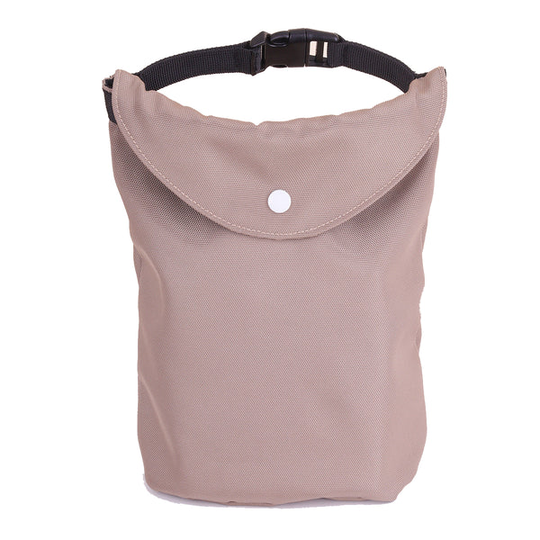 2 Pcs Khaki Pet Food Storage Bag Roll Top Treat Pouch For Travel & Walks Treat Bags