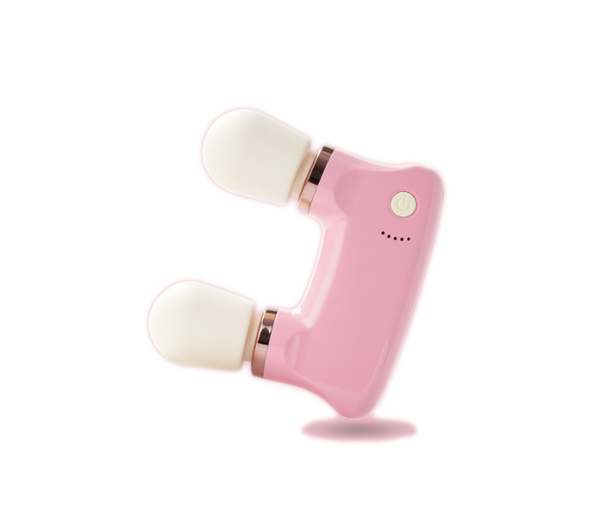 White Portable Dual Head Mini Massager 5 Modes, Quiet Operation, Usb C Rechargeable Massagers