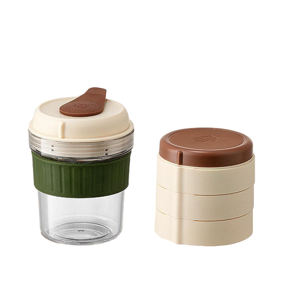 2 In 1 Ice Cube Maker Tumbler Portable Cup With Integrated Silicone Tray & Lid (1 + Tray) Ice Cubes Trays & Moulds