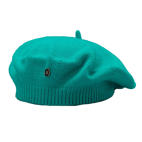 White Inspired Knitted Beret Stretchy & Comfortable Wool Blend Cap Hats