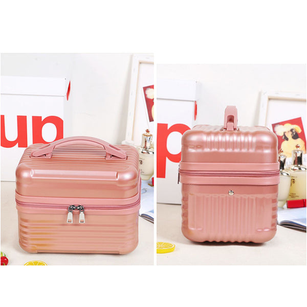 Leopard Pattern Durable Hard Shell Makeup Travel Case Large Capacity Portable Cosmetic Organiser Box With Handle Makeup Bags & Cases