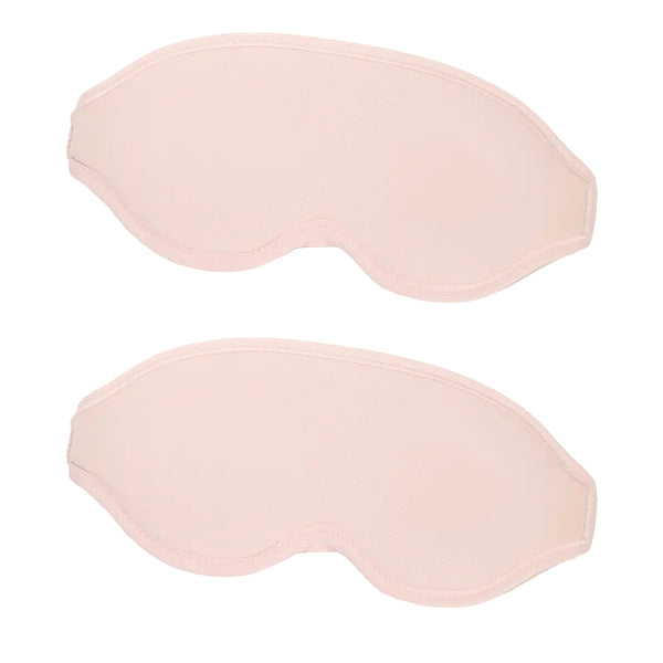 2 Pcs Pink 3D Contoured Eye Mask Total Blackout Pressure Free Memory Foam Skin Friendly & Breathable For Deep Rest Eye Masks