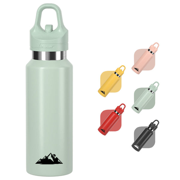 Green 480Ml Insulated Stainless Steel Water Bottle Leakproof One Click Lid Thermal Flask For Hot & Cold Drinks Water Bottles & Vacuum Flasks