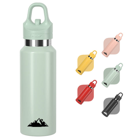 Green 480Ml Insulated Stainless Steel Water Bottle Leakproof One Click Lid Thermal Flask For Hot & Cold Drinks Water Bottles & Vacuum Flasks