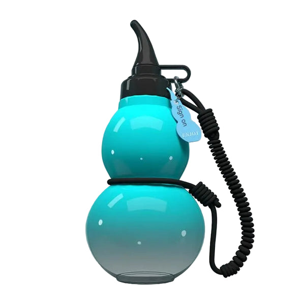 Unique Gourd Shaped Sports Water Bottle 800Ml Tritan Material Leakproof With Carry Strap Blue Water Bottles & Vacuum Flasks