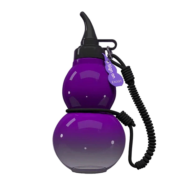 Unique Gourd Shaped Sports Water Bottle 800Ml Tritan Material Leakproof With Carry Strap Purple Water Bottles & Vacuum Flasks