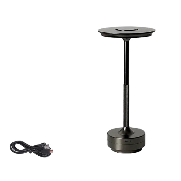 Ufo Version Led Desk Lamp Gunmetal Gray Touch Switch With Dimming And Usb Cable Lamps