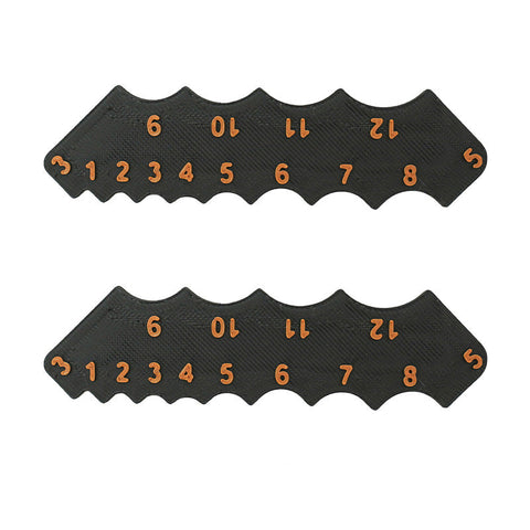 2 Pcs Black Precision Fillet Radius Gauge Compact Plastic Arc & Corner Measurement Tool R1 R12mm Other Test & Measurement